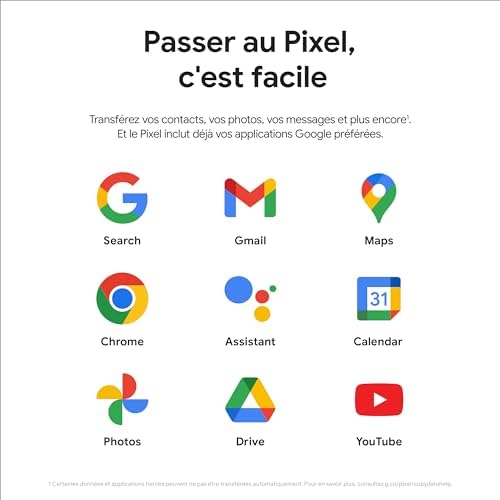 Google Pixel 8 - Smartphone Android débloqué avec module photo avancé, autonomie 1 journée, sécurité robuste - Vert Sauge, 256Go – Image 9