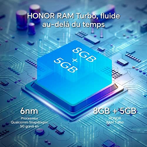 HONOR Magic5 Lite 5G: Smartphone Batterie 5100 mAh, Écran AMOLED 120Hz, Triple Caméra 64MP, 8+256 Go, Android 12 - Vert – Image 6