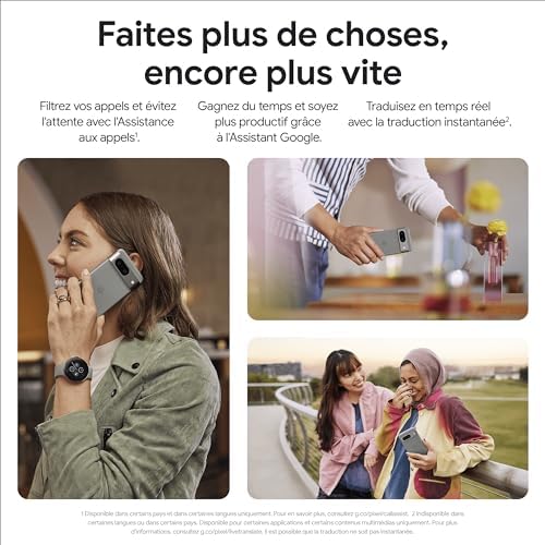 Google Pixel 8 - Smartphone Android débloqué avec module photo avancé, autonomie 1 journée, sécurité robuste - Vert Sauge, 256Go – Image 5