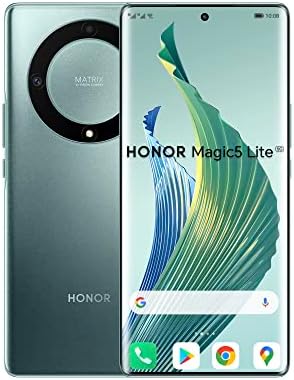 HONOR Magic5 Lite 5G: Smartphone Batterie 5100 mAh, Écran AMOLED 120Hz, Triple Caméra 64MP, 8+256 Go, Android 12 - Vert