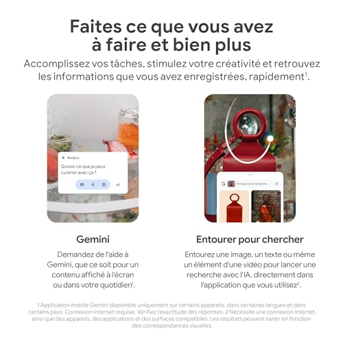 Google Pixel 9 Pro : Smartphone Android débloqué avec Gemini, Triple Appareil Photo, Autonomie 24h - Noir Volcanique, 128GB – Image 7