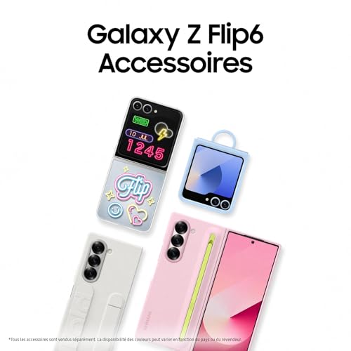 Samsung Galaxy Z Flip6 5G 256 Go Gris - Smartphone Android avec Galaxy AI, Chargeur secteur rapide 25W inclus, Déverrouillé - Version FR – Image 9