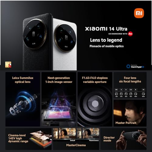 Xiaomi 14 Ultra: Snapdragon 8 Gen3 3.3GHz, Écran AMOLED 120Hz 6.73'', HyperCharge 90W, Batterie 5000mAh, 16GO+512GO, Noir – Image 5