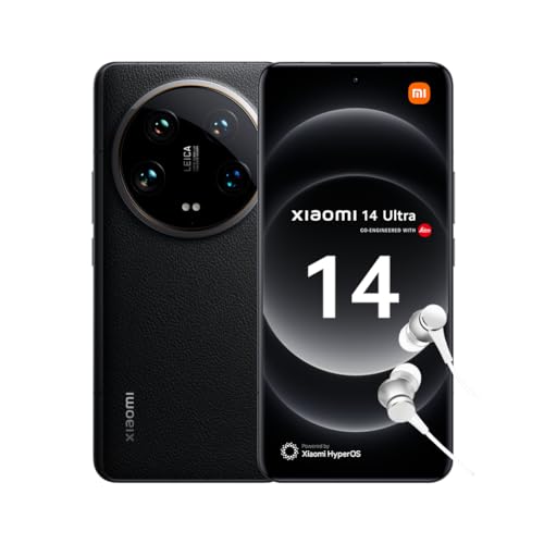 Xiaomi 14 Ultra: Snapdragon 8 Gen3 3.3GHz, Écran AMOLED 120Hz 6.73'', HyperCharge 90W, Batterie 5000mAh, 16GO+512GO, Noir